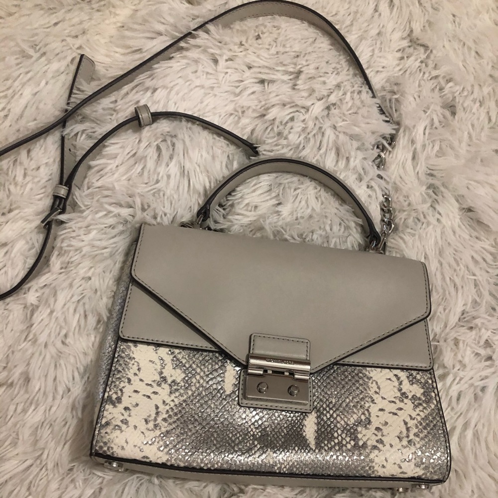 Michael Kors Satchel Grey/snake